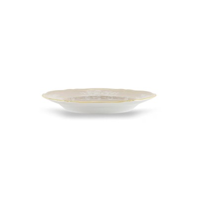 Piatto piano dessert cm 21 A.Doccia Meringa [78ab6a8a]
