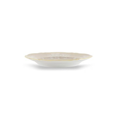 Piatto piano dessert cm 21 A.Doccia Meringa [78ab6a8a]