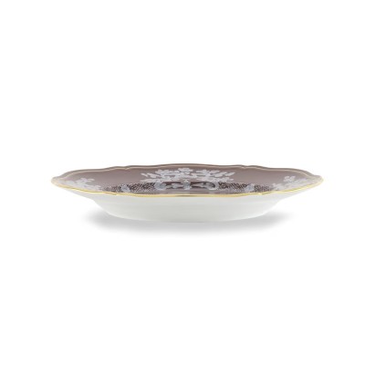 Piatto piano cm 26,5 forma A. Doccia Castagna [46c46e54]