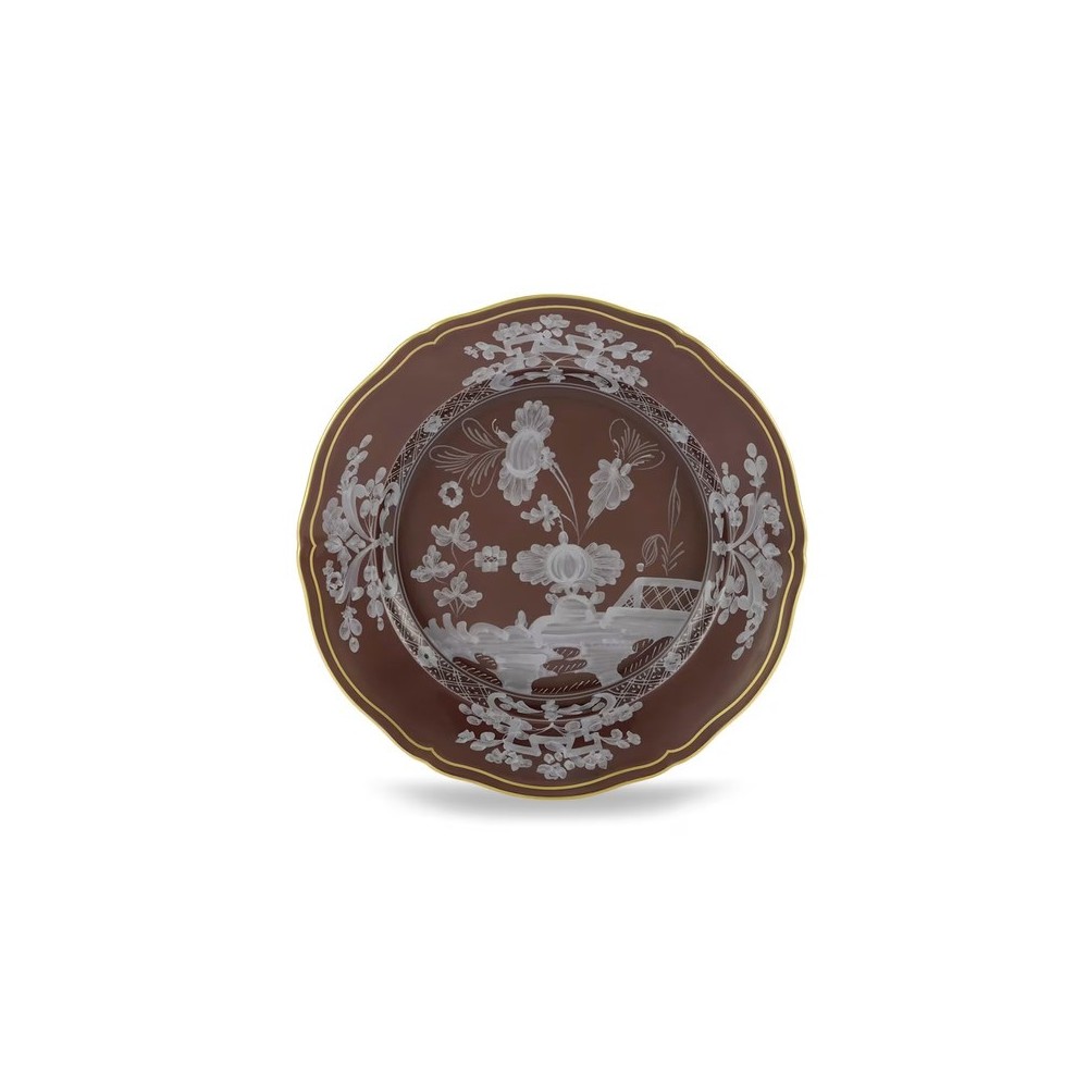 Piatto piano dessert cm 21 A. Doccia Castagna [8612e393]