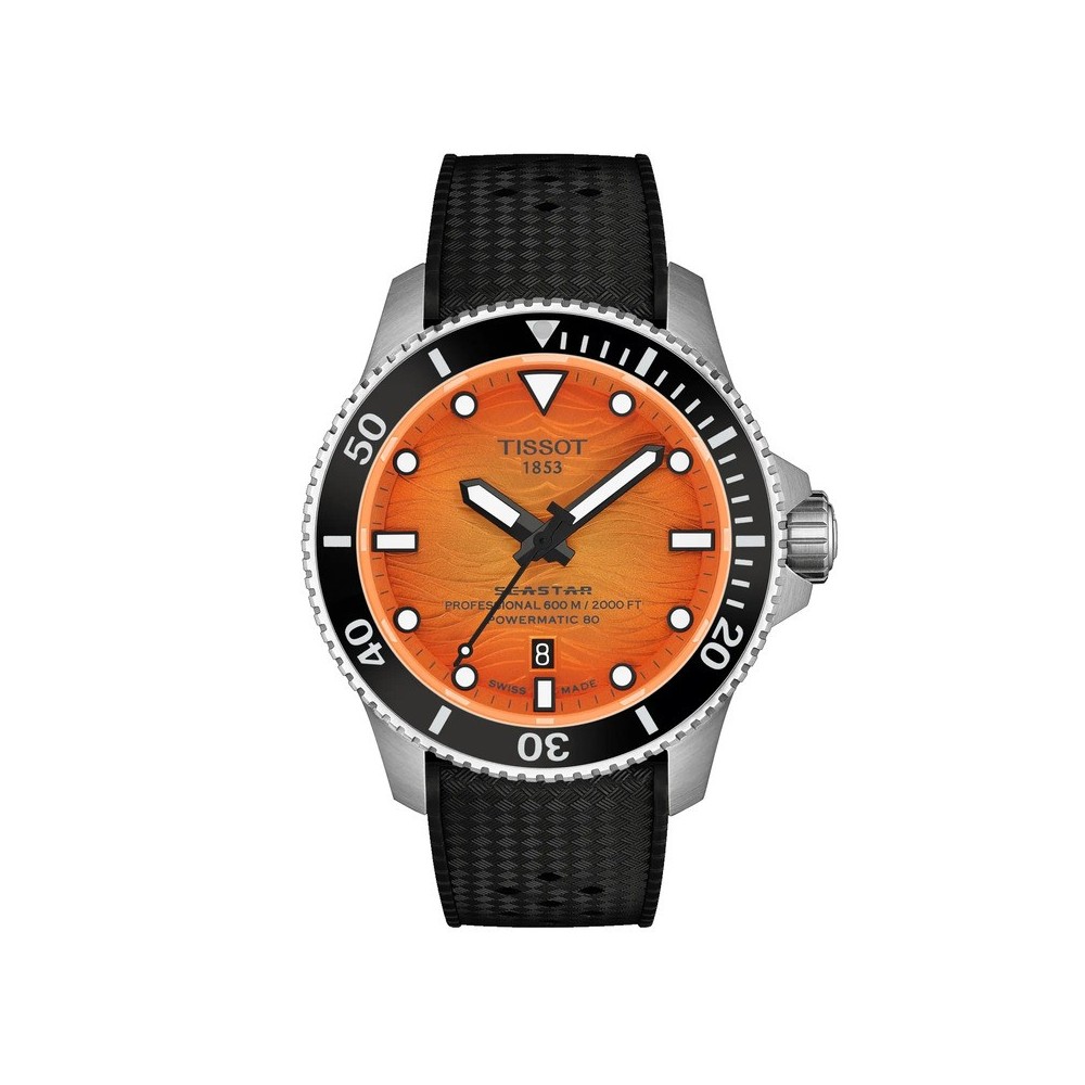 Orologio Tissot Seastar Powermatic 80 Orange 44mm [f4001a65]