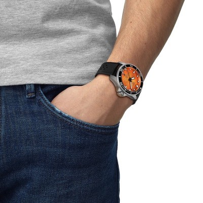Orologio Tissot Seastar Powermatic 80 Orange 44mm [f4001a65]