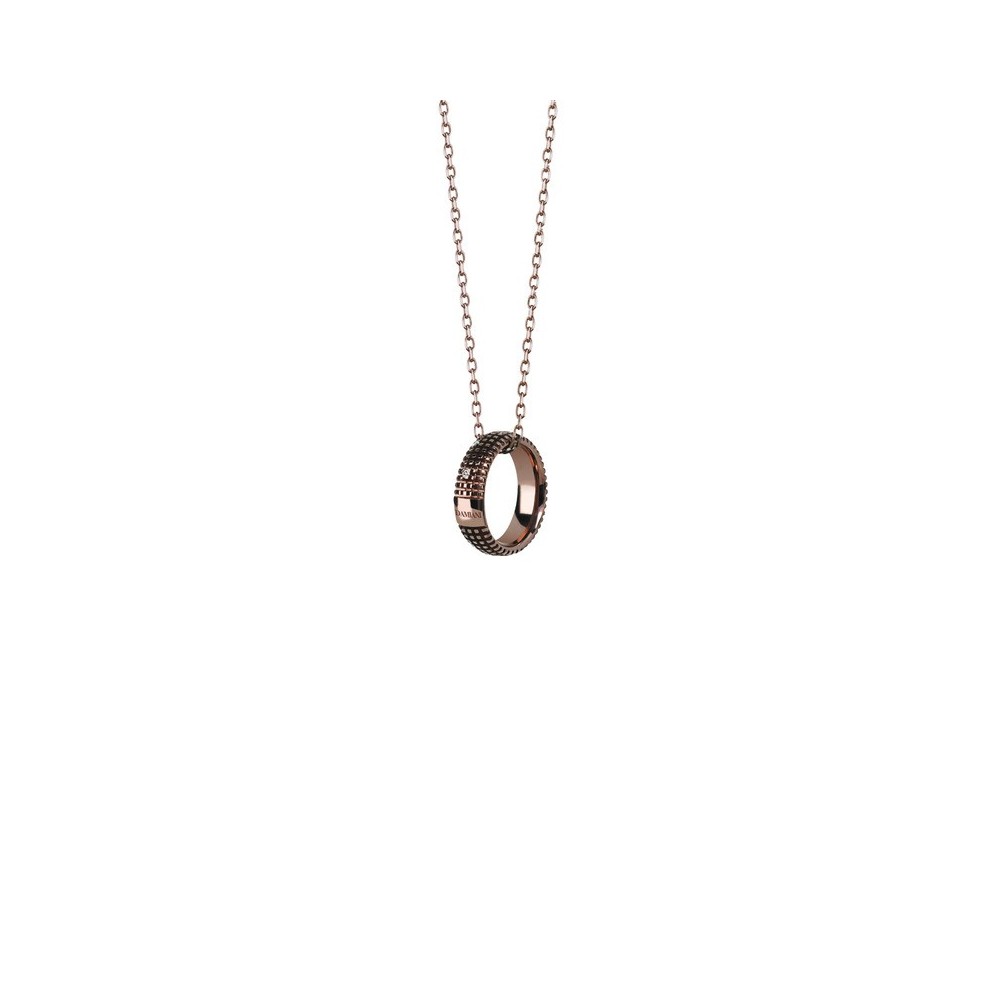 Collierino Metropolitan oro brunito e diamanti [57ed140c]