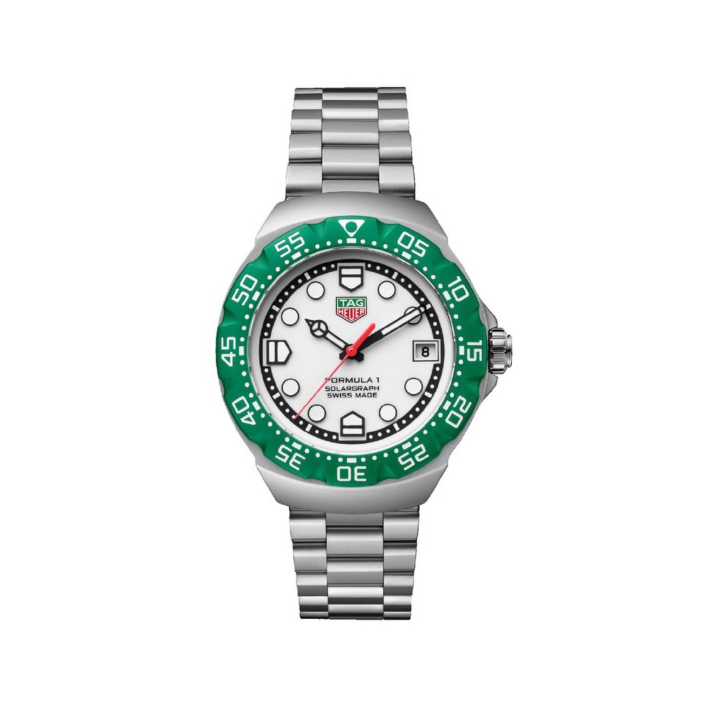 Orologio TAG Heuer Formula 1 Solargraph 38mm Verde [d670790a]