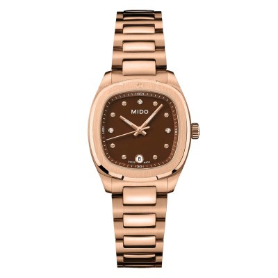 Orologio Mido Multifort TV 28mm Quartz PVD rosa [cd0b27d1]