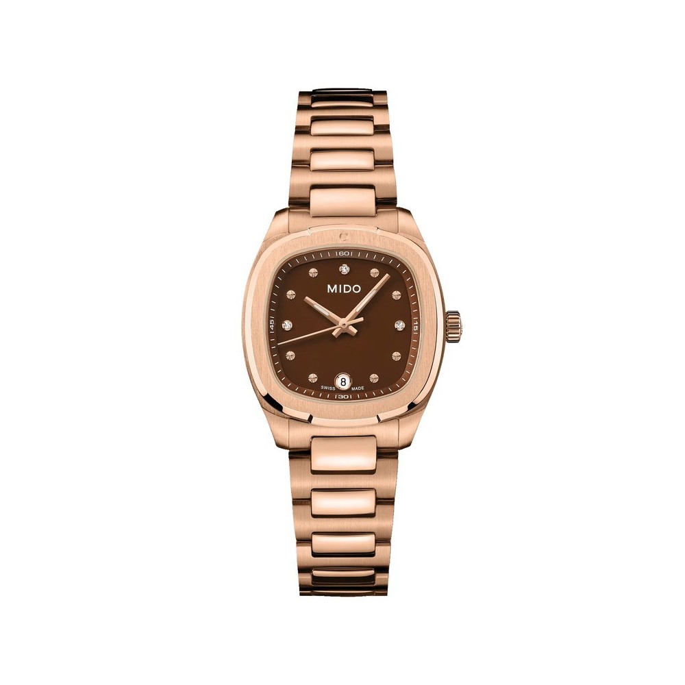 Orologio Mido Multifort TV 28mm Quartz PVD rosa [cd0b27d1]