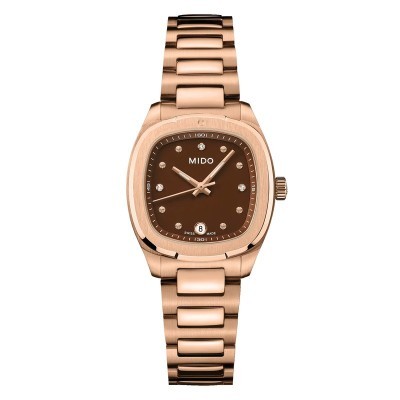 Orologio Mido Multifort TV 28mm Quartz PVD rosa [cd0b27d1]