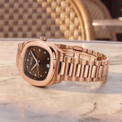 Orologio Mido Multifort TV 28mm Quartz PVD rosa [142d64dc]