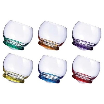 Set 6 bicchiere assortiti Trottola OnlyLux [8596c2ca]