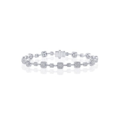 Bracciale Bagliori oro bianco con diamanti [53e07e65]