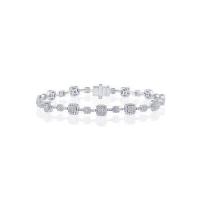 Bracciale Bagliori oro bianco con diamanti [53e07e65]