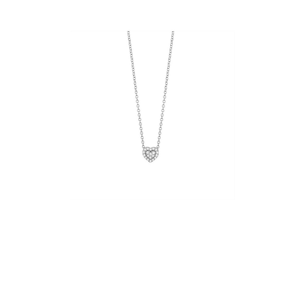 Collierino Bagliori oro bianco con diamanti [a5dad003]