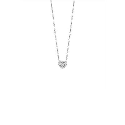 Collierino Bagliori oro bianco con diamanti [a5dad003]