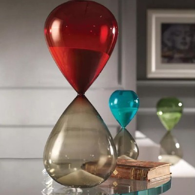 Clessidra Il Tempo dell'Amore h. 20 verde [8058bf6e]