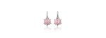 Orecchini tartaruga argento e smalto rosa [609c54fa]