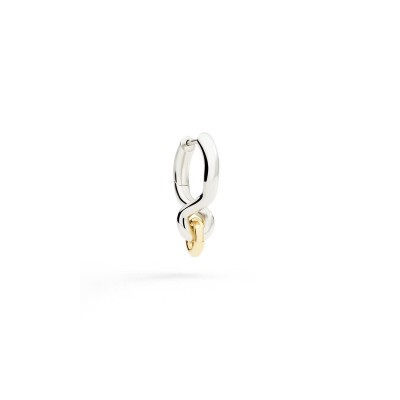 Orecchino porta ciondolo Argento & Oro 9kt [77cc76d0]