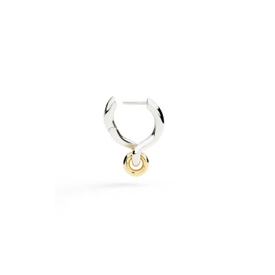 Orecchino porta ciondolo Argento & Oro 9kt [aeea35dd]