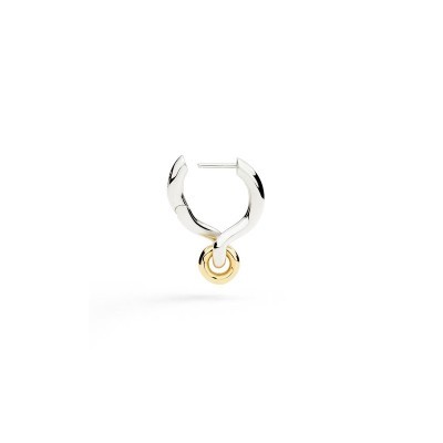 Orecchino porta ciondolo Argento & Oro 9kt [aeea35dd]