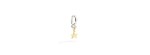 Orecchino porta ciondolo Argento & Oro 9kt [19f7f4d9]