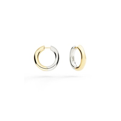 Orecchini Hoop Argento & Oro giallo 9kt [1c8fa2b1]