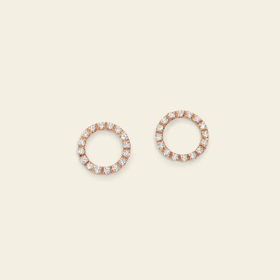 Orecchini bolla piccola con diamanti [ae85497b]