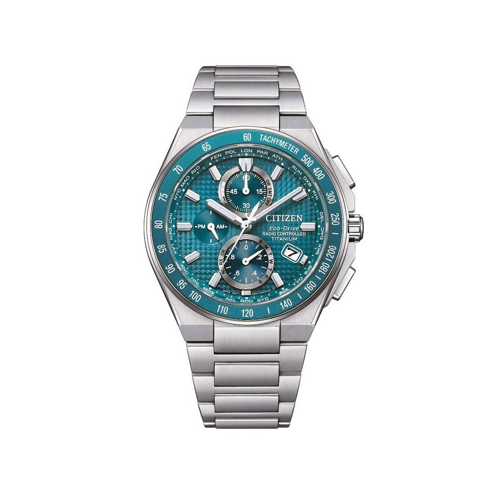 Orologio Citizen AT8 Super Titanio 43mm Petrolio [6b115f09]