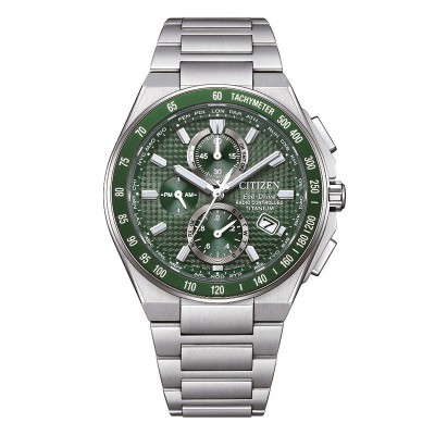 Orologio Citizen AT8 Super Titanio 43mm Verde [f1e02a31]