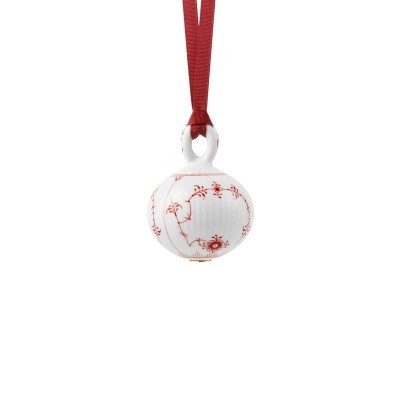 Pallina di Natale Fluted Rosso 9,5 cm [819e3254]