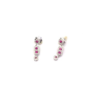 Orecchini Damiani Belle Époque diamanti con rubino [4ffc6c13]