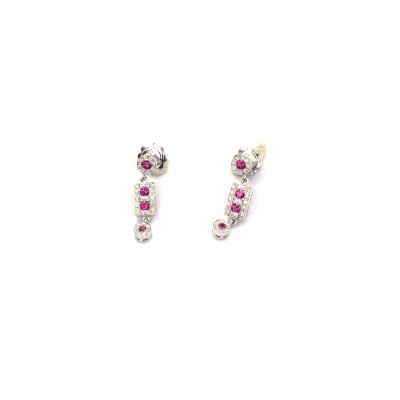 Orecchini Damiani Belle Époque diamanti con rubino [4ffc6c13]