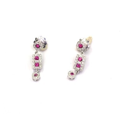 Orecchini Damiani Belle Époque diamanti con rubino [4ffc6c13]