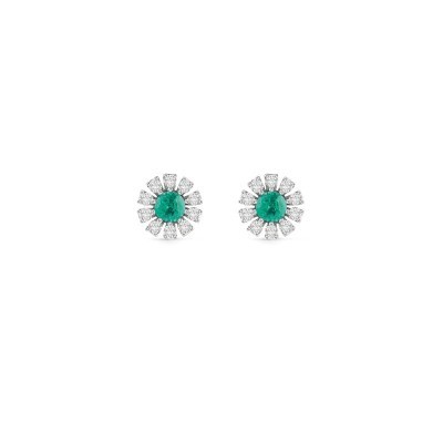 Orecchini Damiani Margherita diamanti e smeraldi [4c0b1f98]