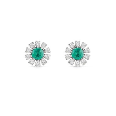 Orecchini Damiani Margherita diamanti e smeraldi [22309d91]