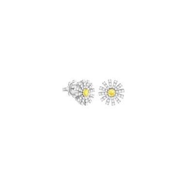 Orecchini Damiani Margherita oro diamanti zaffiro [908427dc]