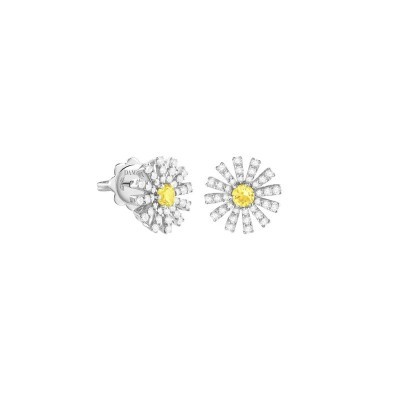 Orecchini Damiani Margherita oro diamanti zaffiro [908427dc]