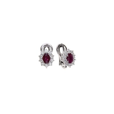 Orecchini Damiani Gemme oro bianco diamanti rubini [d8387258]