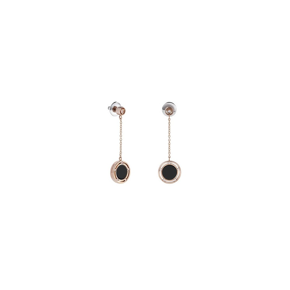 Orecchini Damiani D.Side oro rosa diamanti e onice [2a1d5896]