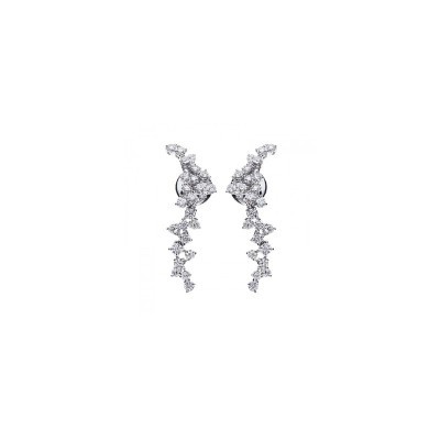 Orecchini Damiani Mimosa oro bianco con diamanti [5210708d]
