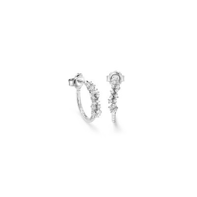 Orecchini Damiani Mimosa oro bianco con diamanti [ba644749]