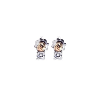 Orecchini Damiani Griff logo oro bianco e diamanti [5247da9d]