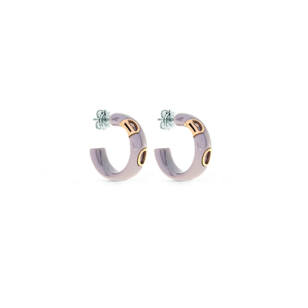 Orecchini Damiani D.Icon in Ceramica Cappuccino [43c56194]