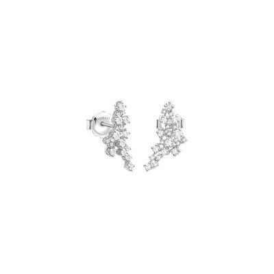 Orecchini Damiani Mimosa oro bianco e diamanti [66ab6ef1]