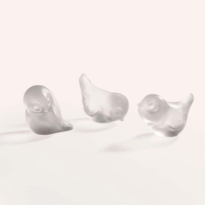 Scultura Piou-Piou Aile Levee Lalique [64b27463]